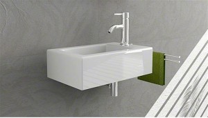 REA U176 Umywalka ceramiczna ścienna SONIA -LEWA