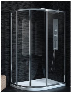 New Trendy - Kabina prysznicowa asymetryczna LUXIA 120x85 