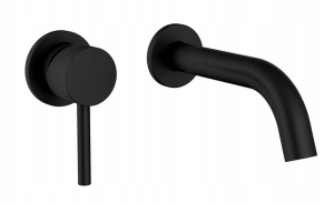 REA B0969 Bateria podtynkowa Lungo Czarna Mat