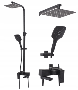 REA P9861 ZESTAW NATRYSKOWY FORT BLACK MATT