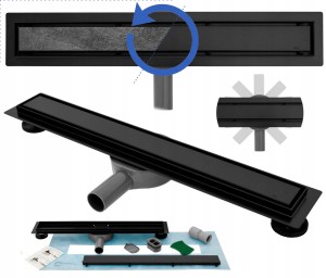 REA ODPŁYW LINIOWY NEO&PURE N PRO BLACK