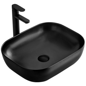 REA U8470 Umywalka na blatowa  Belinda Black Mat