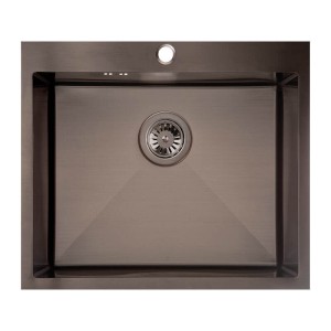 LAVEO ZLEWOZMYWAK STALOWY MARMARA GRAFIT 