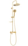 REA P7006 ZESTAW NATRYSKOWY Z BATERIĄ Z WYLEWKĄ LUIS GOLD
