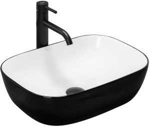 REA U6332 UMYWALKA NABLATOWA BELINDA WHITE BLACK