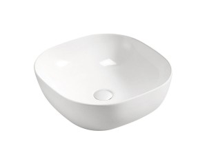 SMILE 1 WHITE 42 - Umywalka nablatowa 42cm ceramiczna