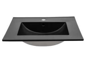COMAD LAVA BLACK 80 - Umywalka meblowa 80 cm ceramiczna