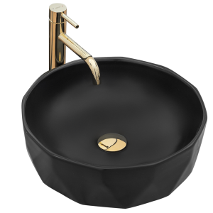 REA U4602 UMYWALKA CERAMICZNA NABLATOWA VISTA BLACK 