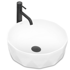 REA U4601 UMYWALKA CERAMICZNA NABLATOWA VISTA WHITE