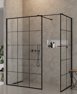 NEW TRENDY KABINA PRYSZNICOWA NEW MODUS BLACK 120X100