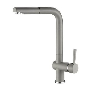 LAVEO BATERIA ZLEWOZMYWAKOWA Z WYCIĄGANĄ WYLEWKĄ LUNA SZARA