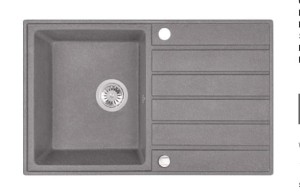 LAVEO ZLEWOZMYWAK 1 KOMOROWY Z OCIEKACZEM MARGARITA SZARY