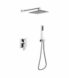 BESCO - Zestaw natryskowy prysznicowy podtynkowy VARIUM/MODERN II CHROM ULTRASLIM BP-MVII-CH