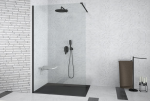 BESCO KABINA PRYSZNICOWA WALK-IN AVEO BLACK 100X195