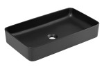 COMAD SLIM 2 BLACK 61- Umywalka nablatowa 61cm ceramiczna