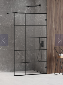 NEW TRENDY KABINA PRYSZNICOWA WALK IN AVEXA BLACK