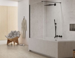 NEW TRENDY Parawan nawannowy NEW MODUS BLACK WSPORNIK PROSTOPADŁY