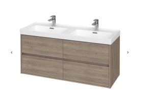 Cersanit Crea SET B286 Umywalka z szafką 120,5x45,5 cm dąb