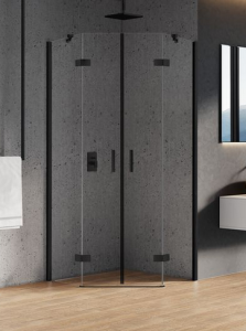 NEW TRENDY kabina pięciokątna NEW AZURA BLACK