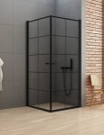 New Trendy kabina prysznicowa- wspornik równoległy NEW SOLEO BLACK krata
