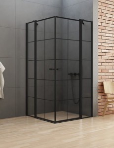 New Trendy kabina 90x90x195 New Soleo Black krata