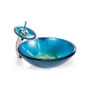 VELDMAN NIEBIESKA SZKLANA UMYWALKA + BATERIA 