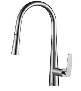 LAVEO Nalda – bateria zlewozmywakowa stojąca z wyciąganą wylewką chrom