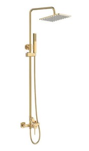 LAVEO Pola – kolumna natryskowa z baterią złota