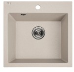 LAVEO Alena – zlewozmywak granitowy 1-komorowy beżowy