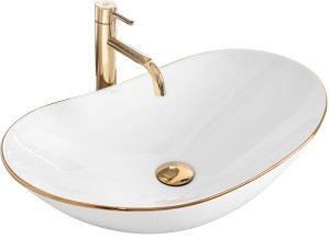 REA U8570 Umywalka nablatowa  Royal Gold Edge
