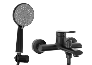REA B3421 bateria wannowa BUZZ black/ czarna