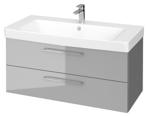 Cersanit SET B307 LARA MILLE 100 SZARA DSM (SZAFKA+UMYWALKA)