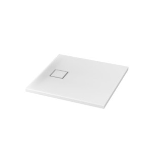 Cersanit SET B186: BRODZIK KWADRATOWY TAKO SLIM 80 x 4 + SYFON