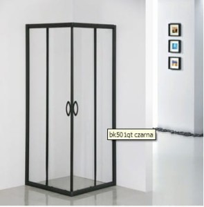 SEA HORSE STYLIO KABINA KWADRATOWA CZARNY MAT BK501QTK+/BK502QTK+