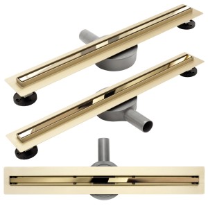 REA  ODPŁYW LINIOWY NEO SLIM MIRROR GOLD PRO