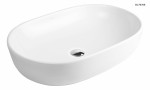 Oltens Hamnes umywalka 60x42,5 cm nablatowa owalna biała 40315000