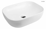Oltens Josen umywalka 50x39,5 cm nablatowa biała 40305000