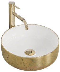 REA U1801 UMYWALKA  NABLATOWA SAMI GOLD WHITE