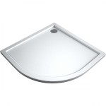 Oltens Superior brodzik półokragły 80x80 cm akrylowy biały 16001000