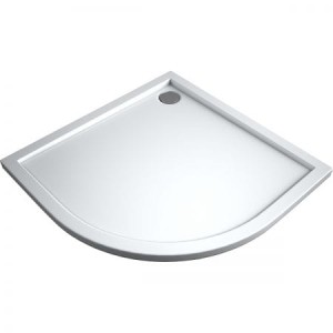 Oltens Superior brodzik półokragły 80x80 cm akrylowy biały 16001000