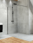 NEW TRENDY VELIO BLACK KABINA WALK-IN 70-140 CM CZARNA