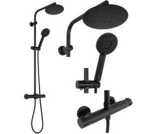 REA P8804 ZESTAW PRYSZNICOWY NATRYSKOWY  BLISS BLACK