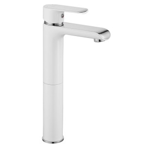 REA B9917 BATERIA UMYWALKOWA  BLOOM WHITE CHROM WYSOKA