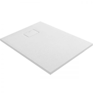 Oltens Bergytan brodzik prostokątny 100x90 cm RockSurface biały 15101000