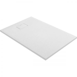 Oltens Bergytan brodzik prostokątny 120x80 cm RockSurface biały 15103000
