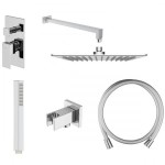 Zestaw Oltens Gota bateria podtynkowa z deszczownicą 30 cm Sondera (S) i kompletem prysznicowym Sog chrom 36601100