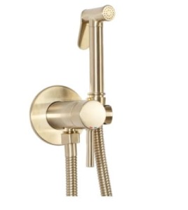 REA B6311  BATERIA BIDETOWA LOOP LUNGO GOLD SZCZOTKOWANA