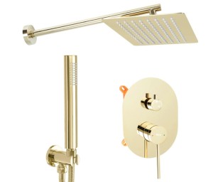 REA P8466 ZESTAW PRYSZNICOWY NATRYSKOWY OVAL GOLD BOX