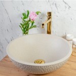 LAVEO UMYWALKA NABLATOWA GRANITOWA AMBER BEŻ