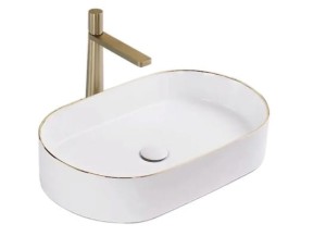REA U1063 UMYWALKA NABLATOWA NADIA WHITE GOLD EDGE
